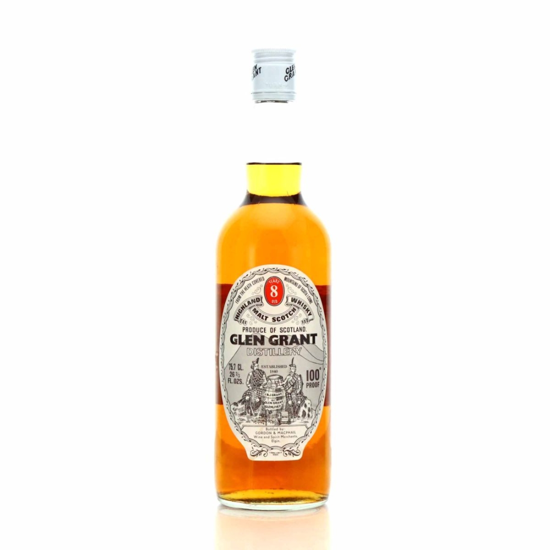 Glen Grant 8 Year Old Gordon and MacPhail 100 Proof 1970s