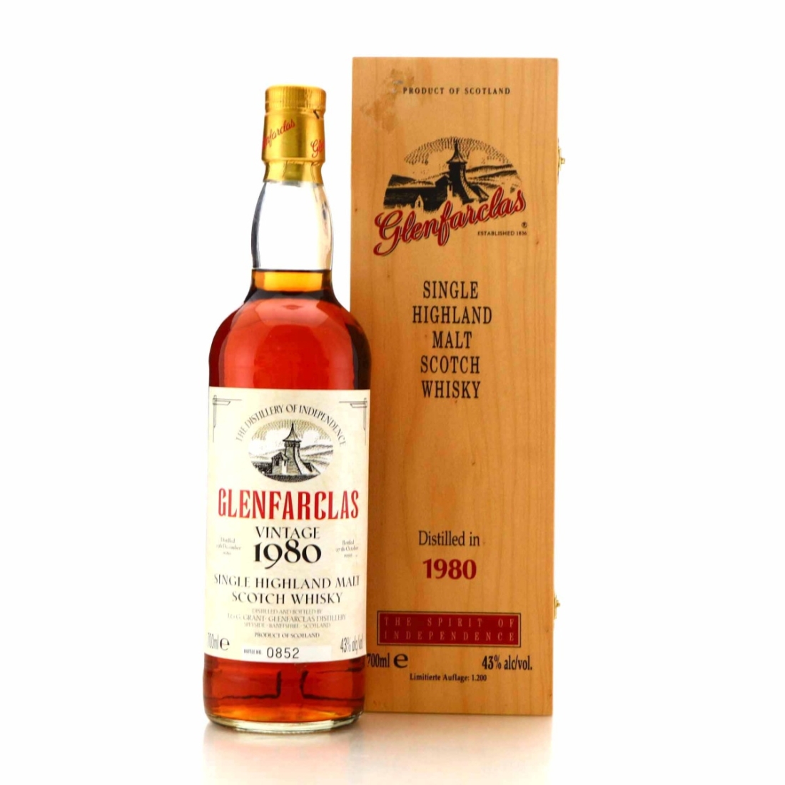 Glenfarclas 1980 Vintage bottled 1999 / Hanseatische Import