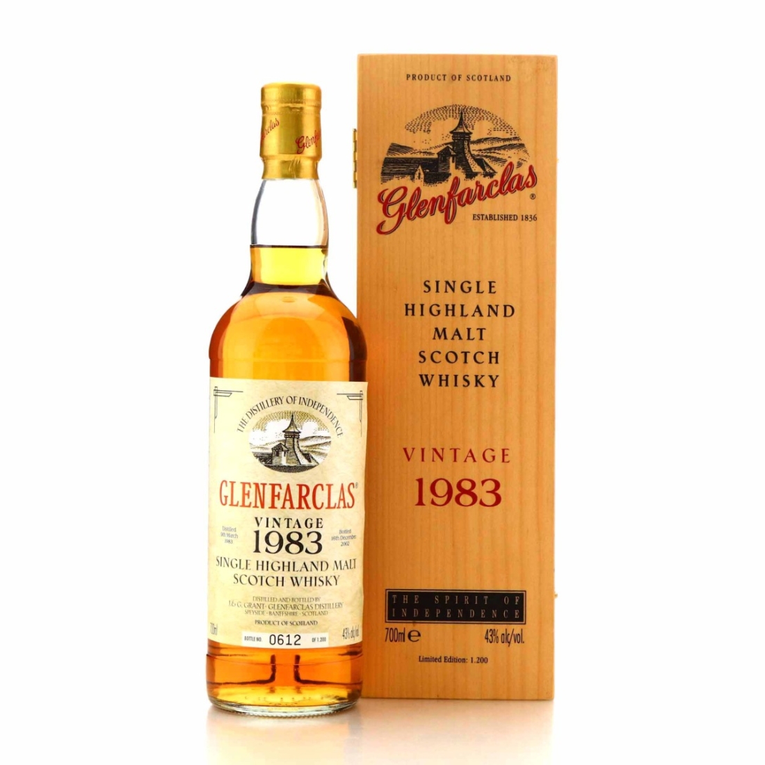 Glenfarclas 1983 Vintage bottled 2002 / Hanseatische Import