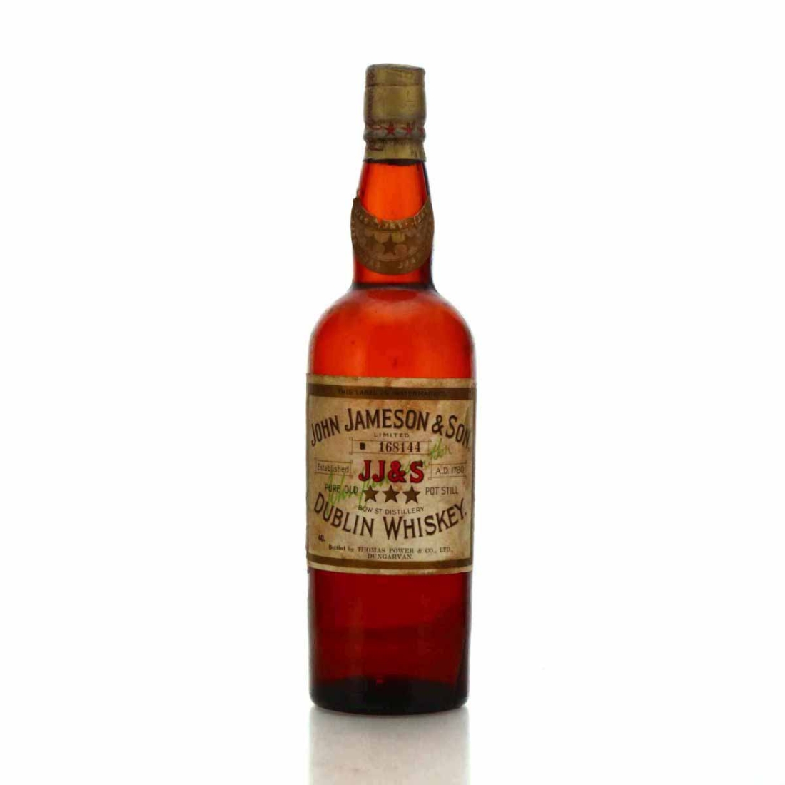 John Jameson and Son 3 Star circa 1940s / Thomas Power & Co