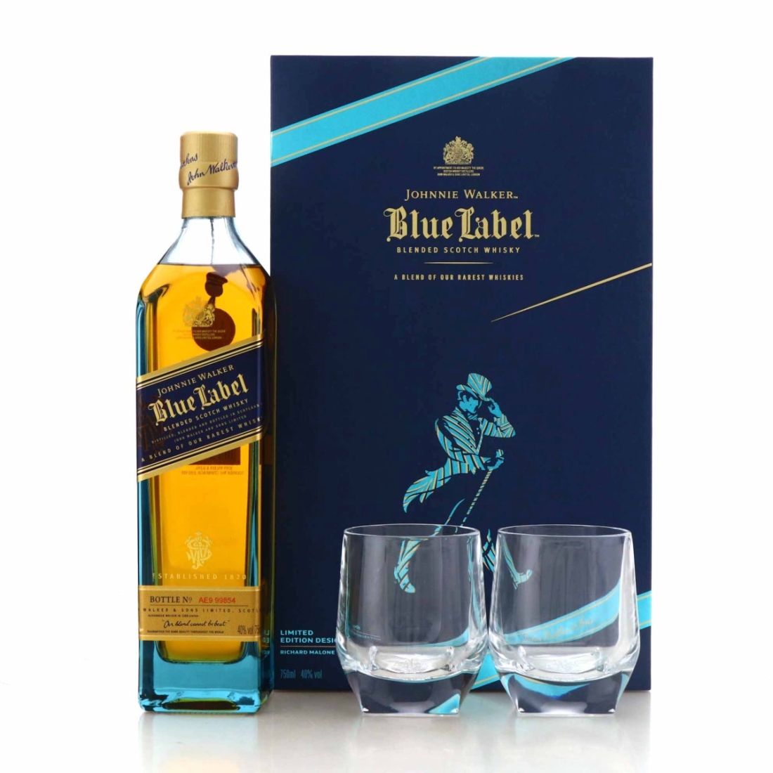 Johnnie Walker Blue Label Richard Malone Collection Gift Pack 75cl
