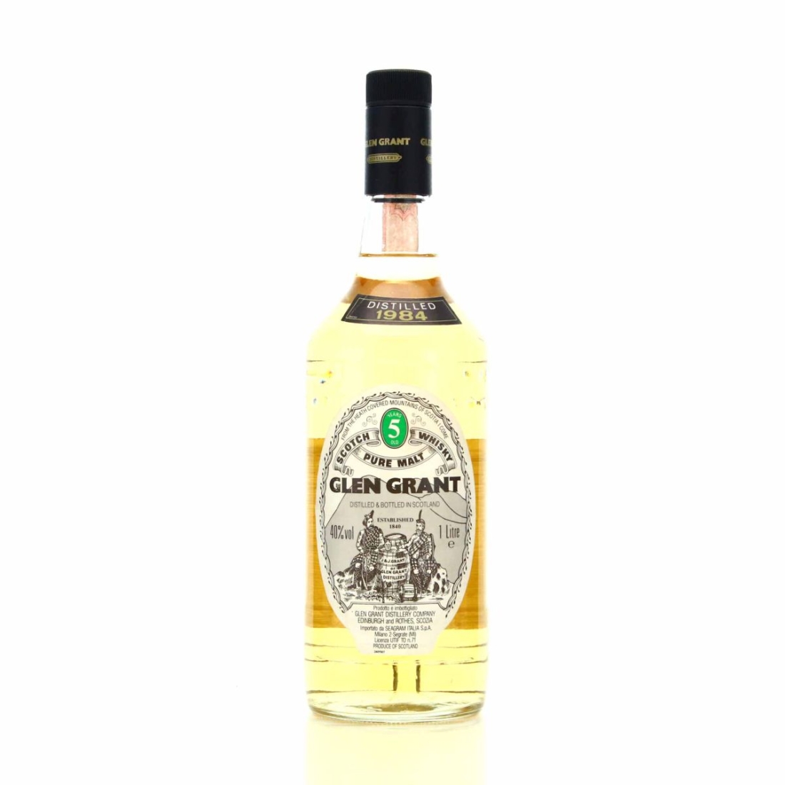 Glen Grant 1984 5 Year Old 1 Litre / Seagram Italia Import