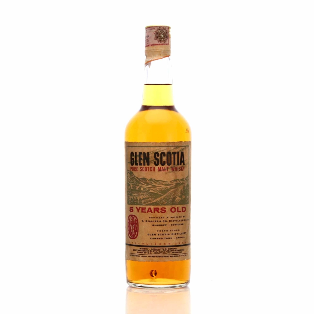 Glen Scotia 5 Year Old 1970s / Landy Freres Import
