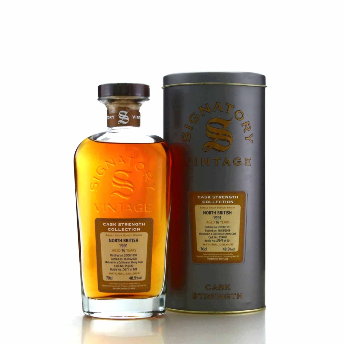 North British 1991 Signatory Vintage 16 Year Old Cask Strength #259480