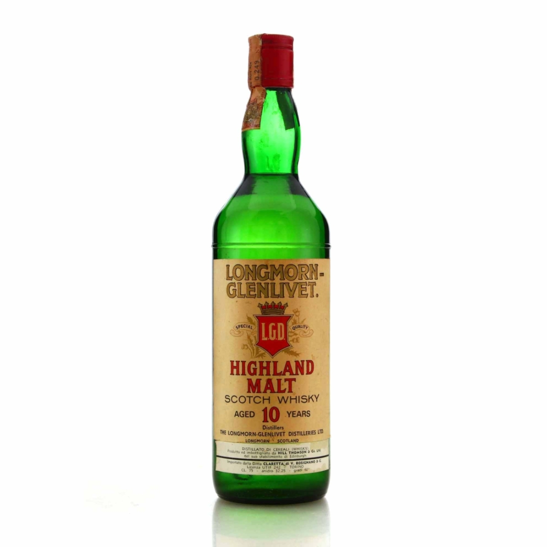 Longmorn 10 Year Old Hill Thomson 1970s / Claretta Import