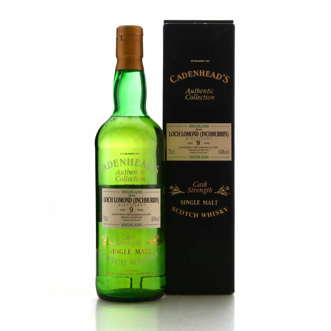Inchmurrin 1985 Cadenhead's 9 Year Old