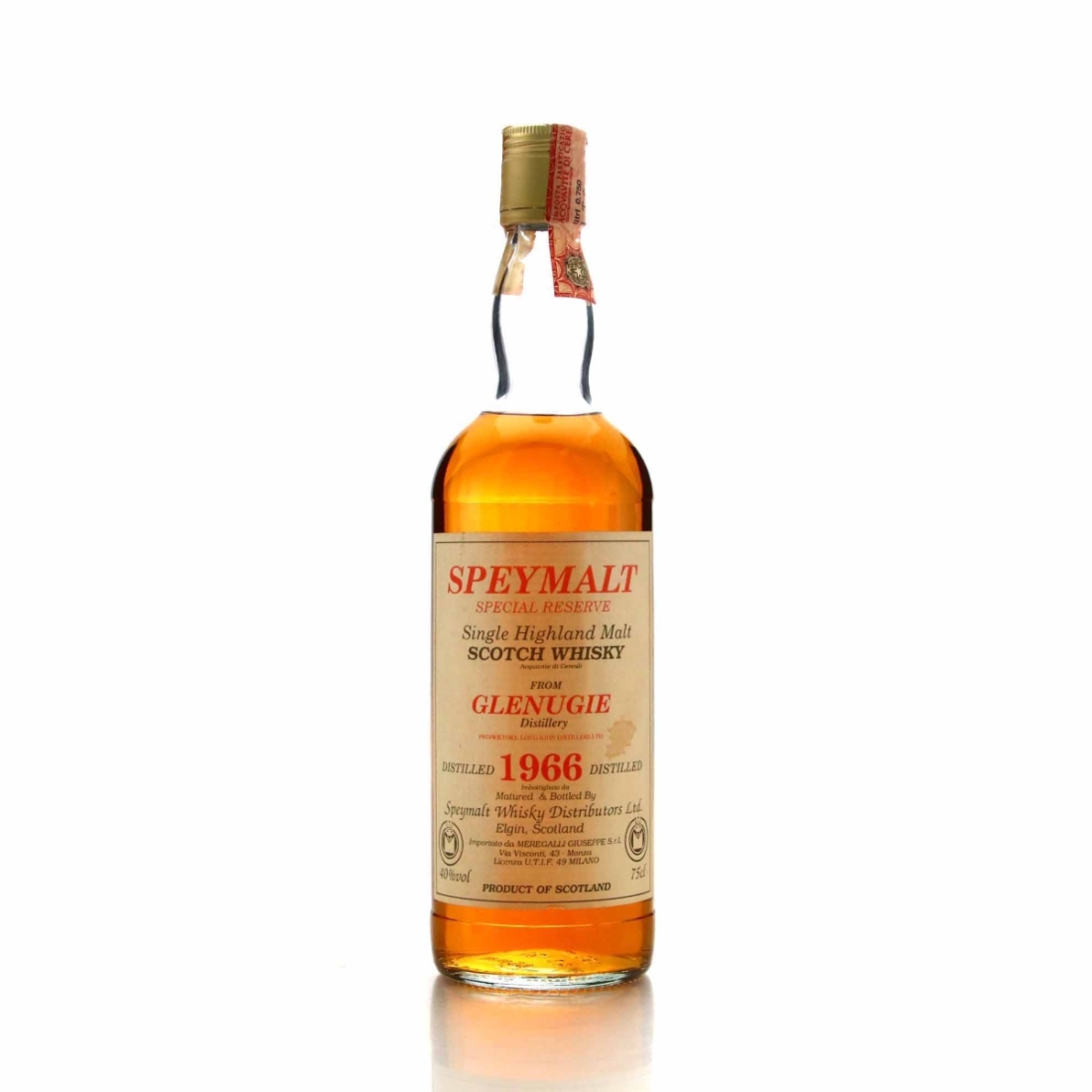Glenugie 1966 Gordon and MacPhail Speymalt / Meregalli Import