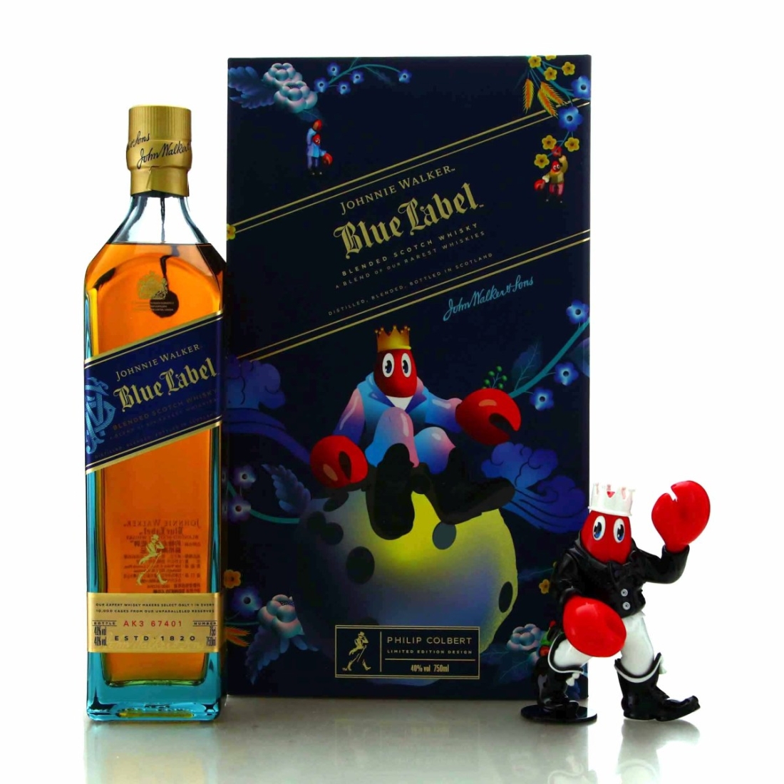 Johnnie Walker Blue Label Philip Colbert Limited Edition 75cl / Taiwan - Black and White