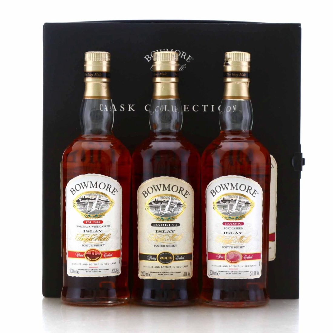 Bowmore Cask Collection 3 x 20cl / Dawn, Darkest, Dusk
