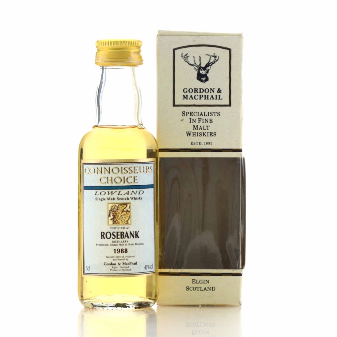 Rosebank 1988 Gordon and MacPhail Miniature