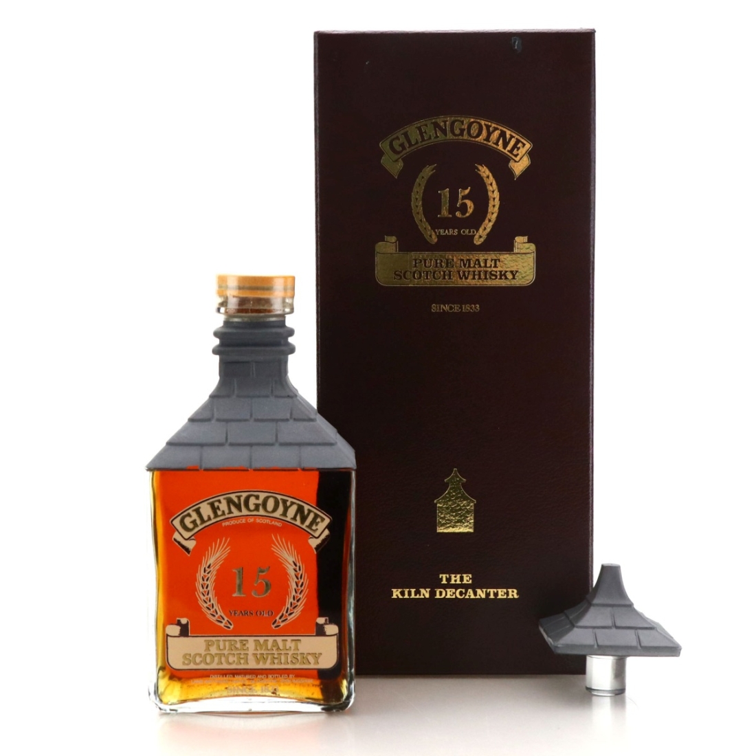 Glengoyne 15 Year Old The Kiln Decanter 1 Litre 1980s