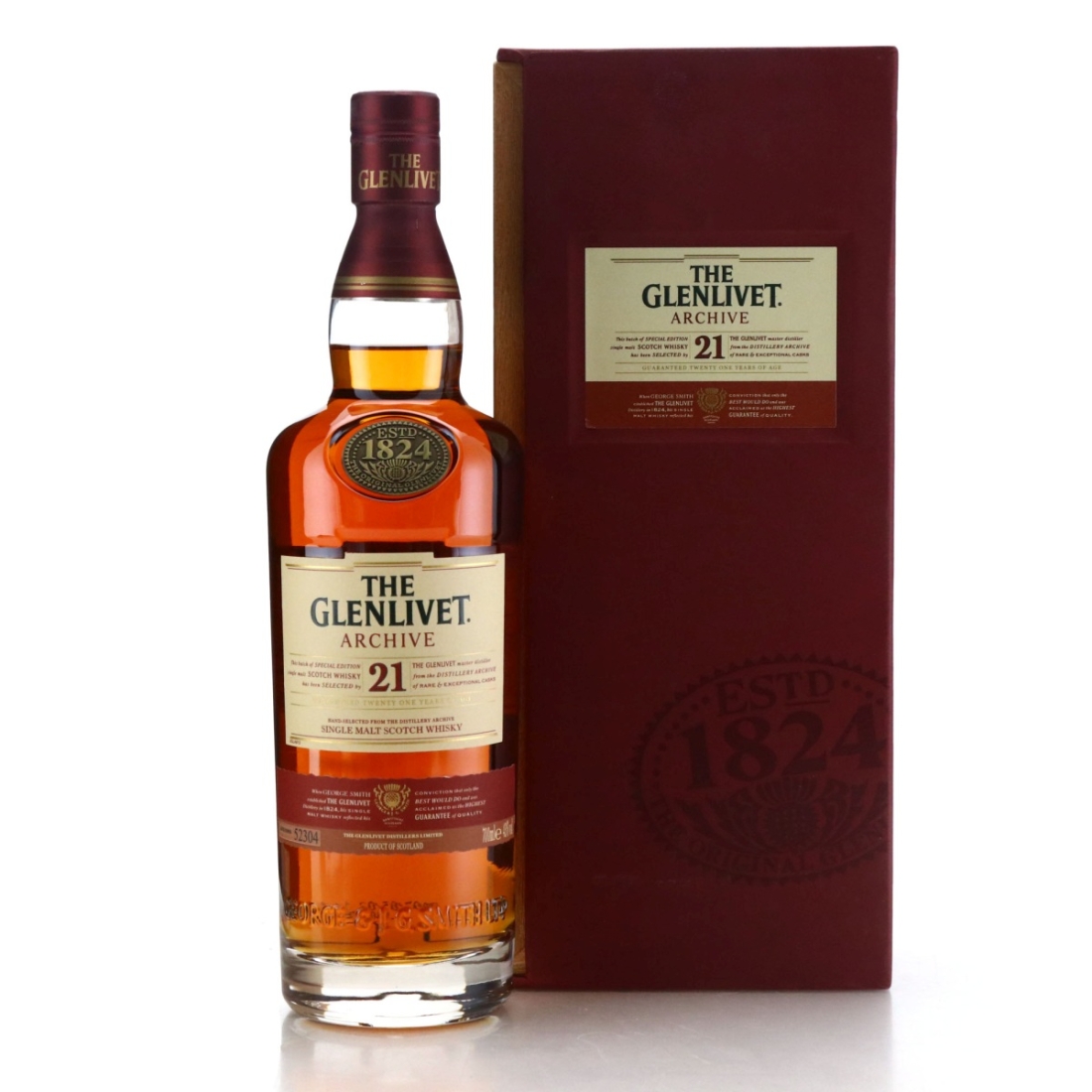 Glenlivet 21 Year Old Archive Batch #52304