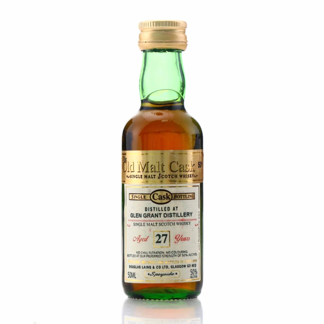Glen Grant 27 Year Old Douglas Laing Miniature