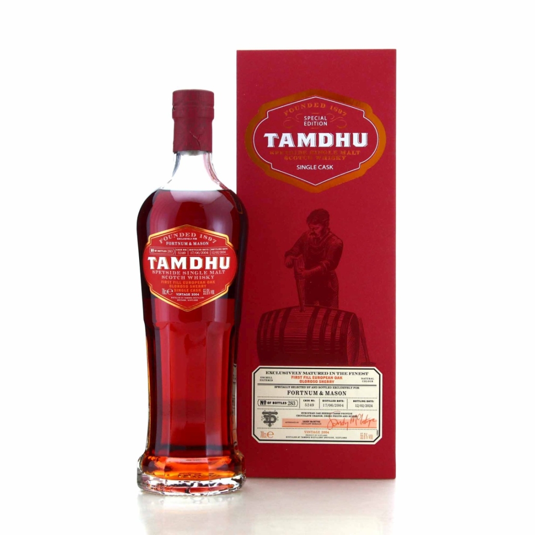 Tamdhu 2004 Single Sherry Cask #5249 / Fortnum & Mason