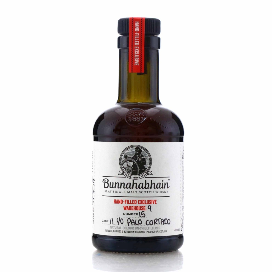 Bunnahabhain 11 Year Old Hand Filled Cask #15 20cl / Palo Cortado