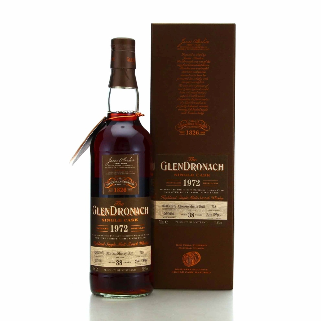 Image for Glendronach 1972 Single Cask 38 Year Old #718 - Batch 2