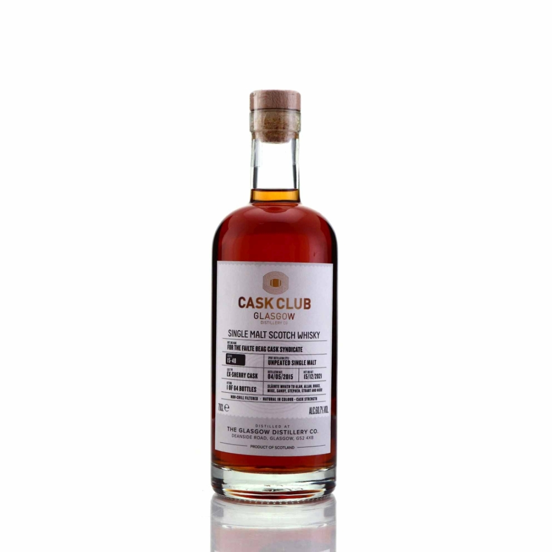 Glasgow 2015 Cask Club / Failte Beag Cask Syndicate