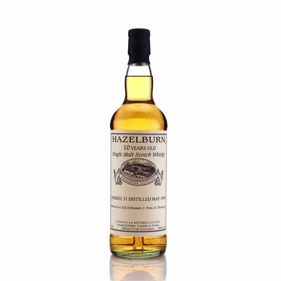 Hazelburn 1998 Barrel 51 10 Year Old / D&D Bennett, C. Potts, G Thomson