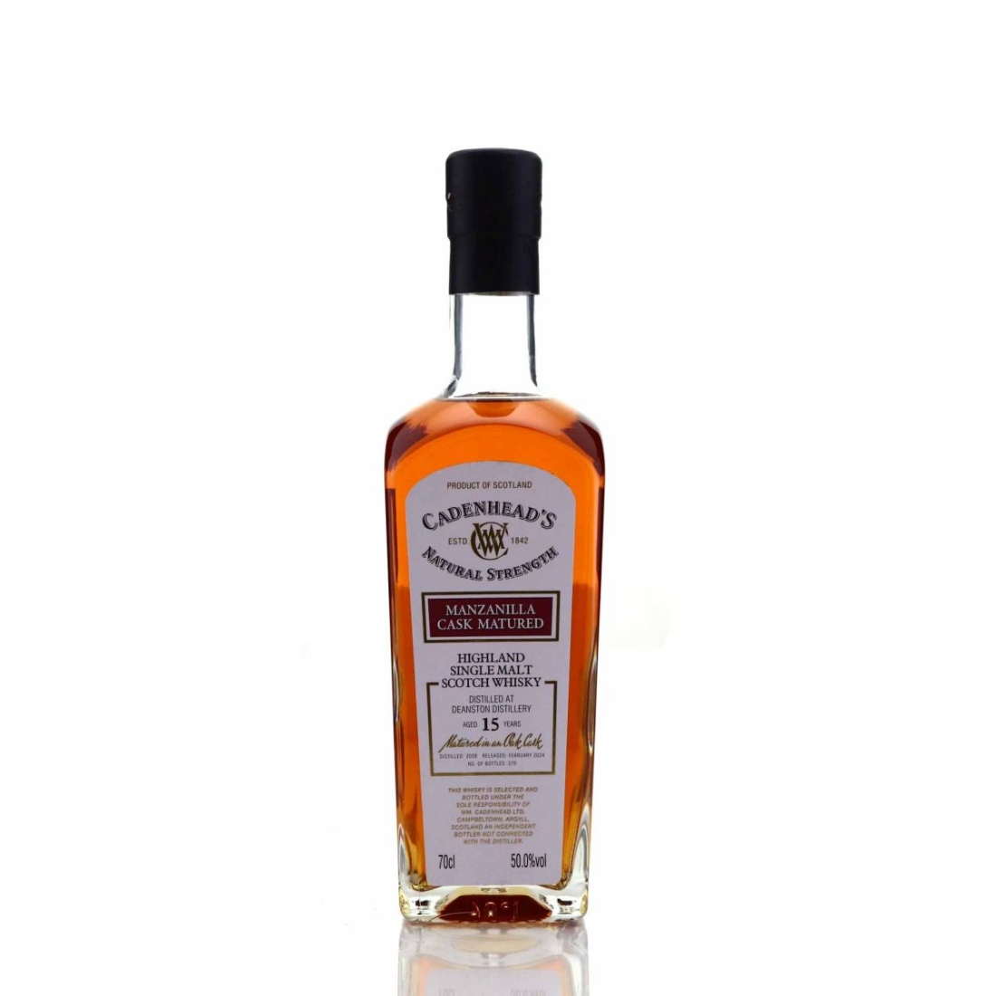 Deanston 2008 Cadenhead's 15 Year Old Manzanilla Cask