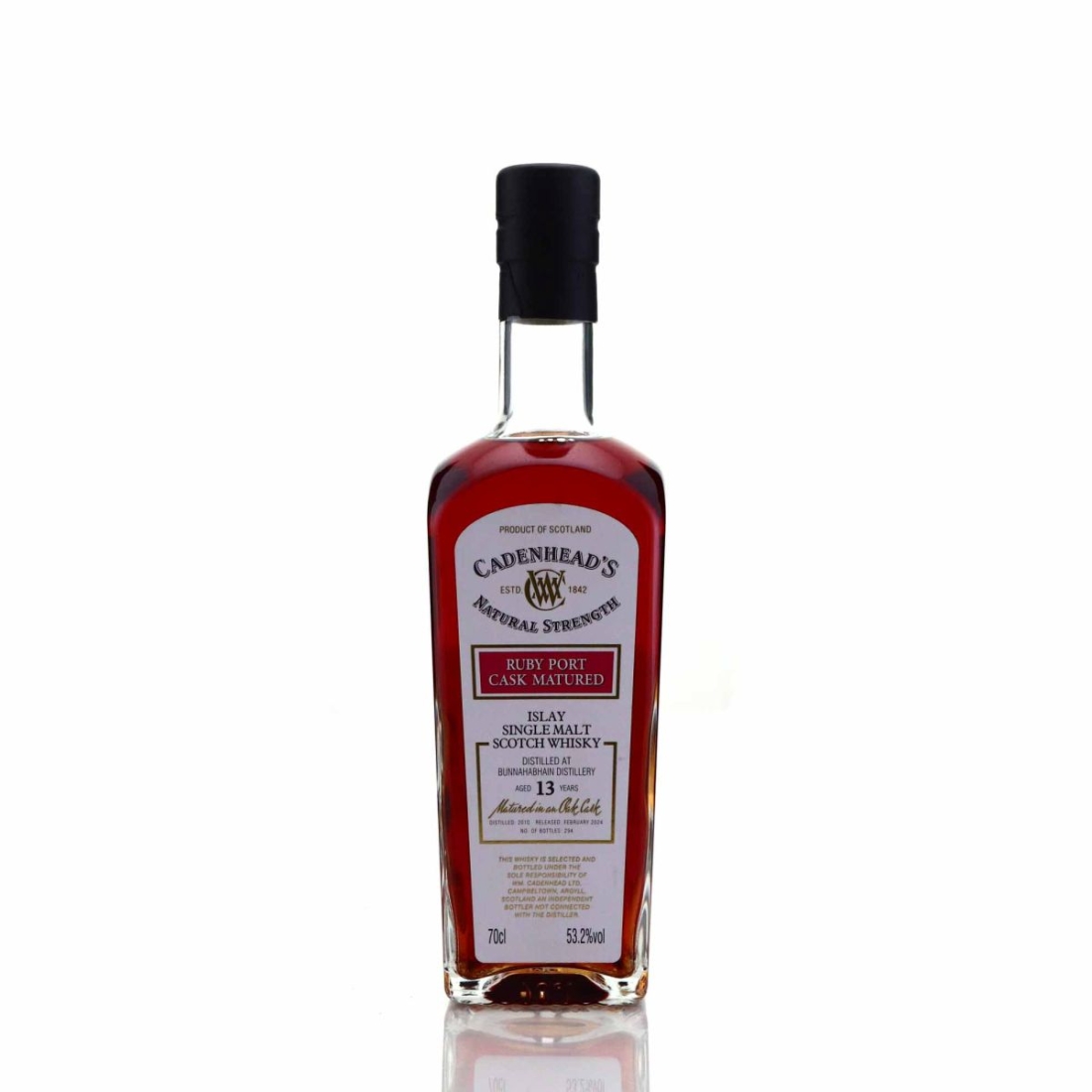 Bunnahabhain 2010 Cadenhead's 13 Year Old Ruby Port Cask