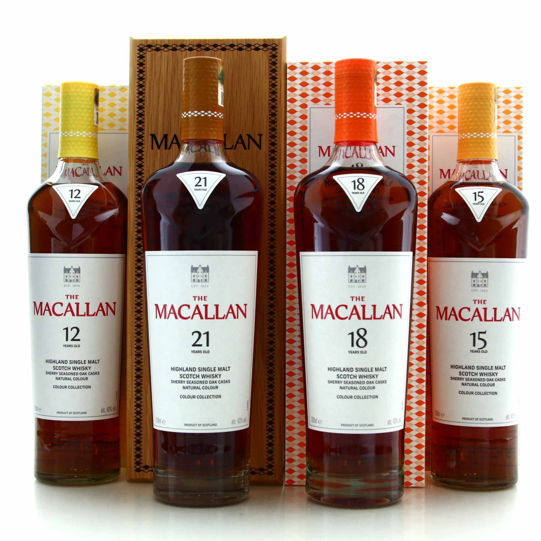 Macallan Colour Collection 4 x 70cl