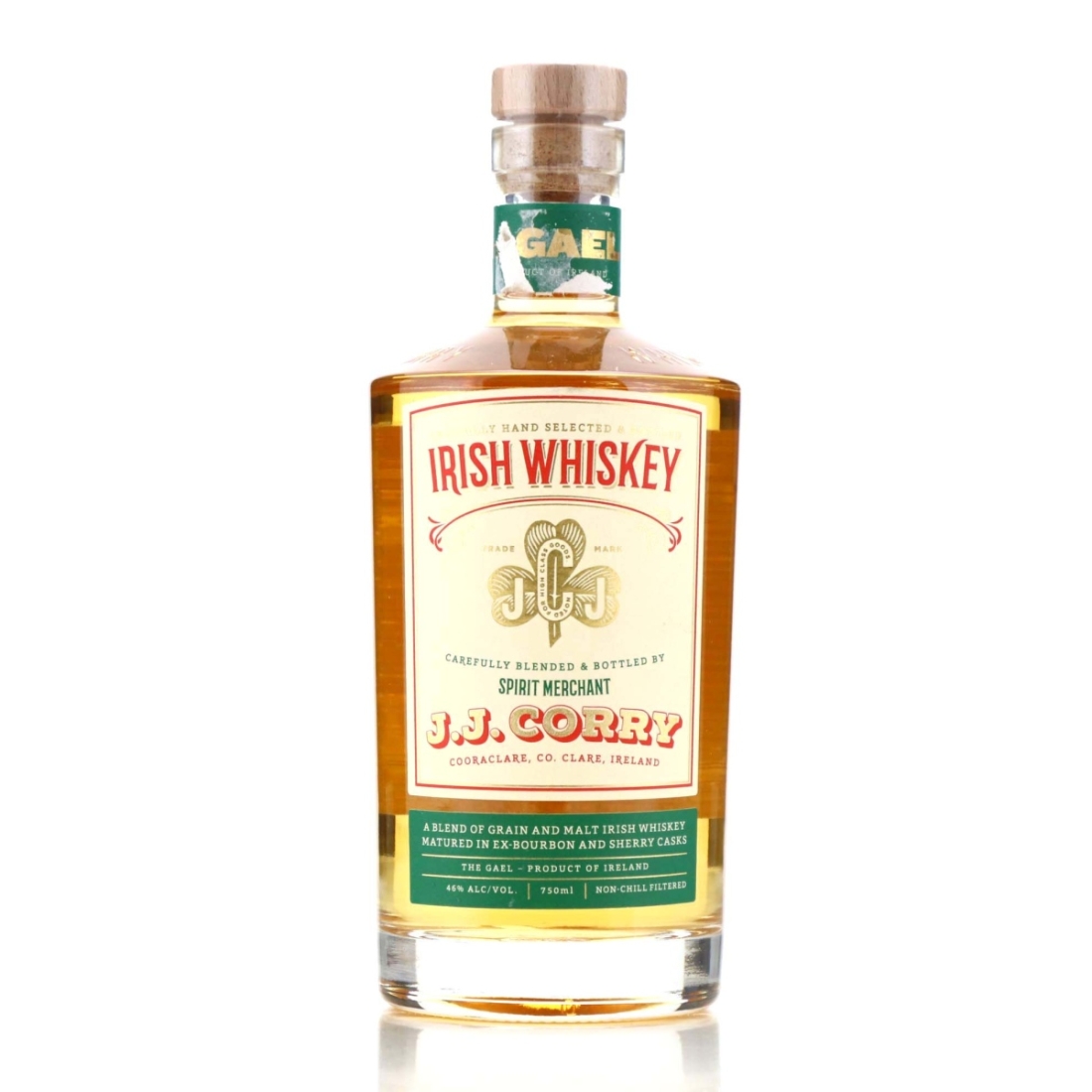 J.J. Corry The Gael Irish Blended Whiskey 75cl / US Import