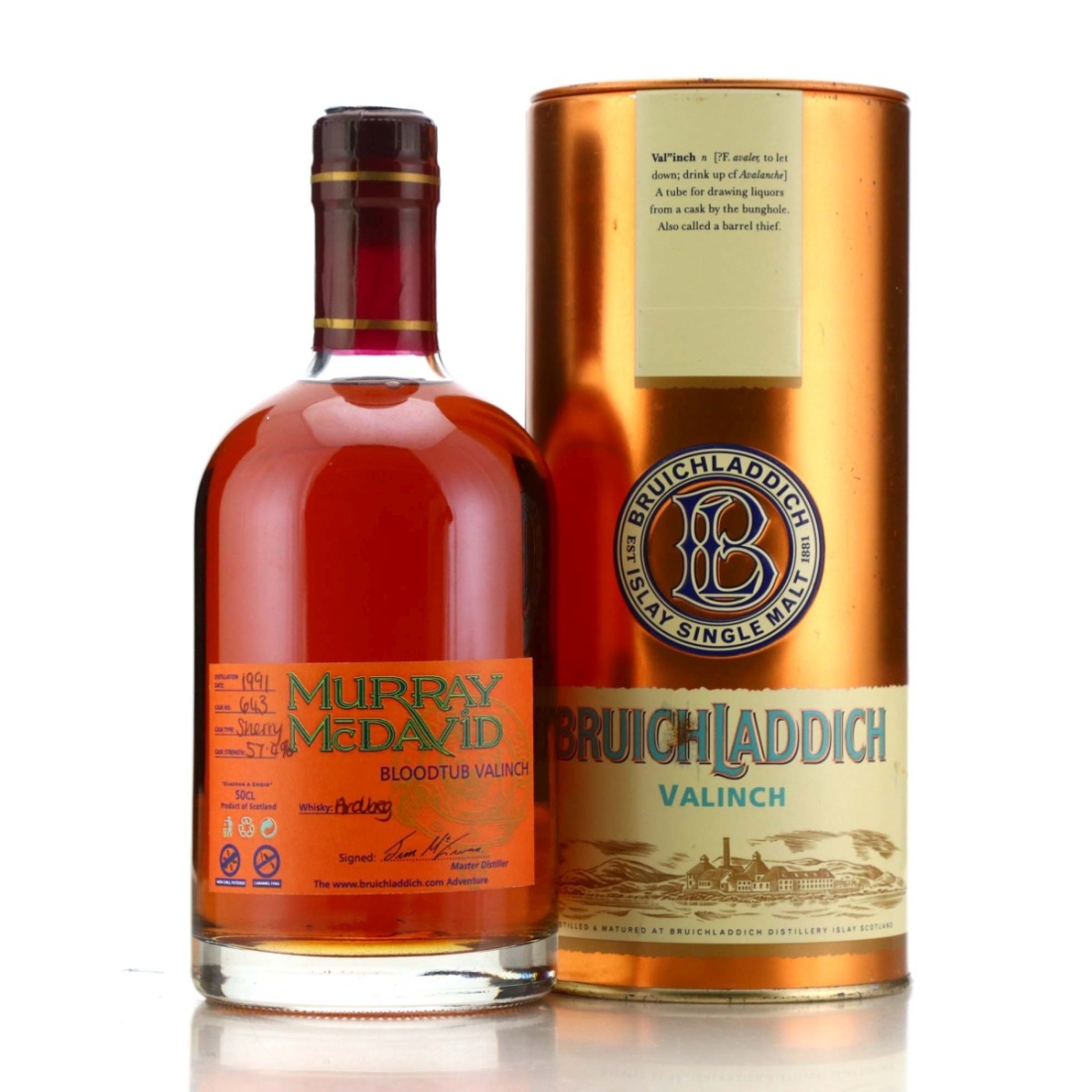 Ardbeg 1991 Murray McDavid Bloodtub Valinch 50cl / Signed by Jim McEwan