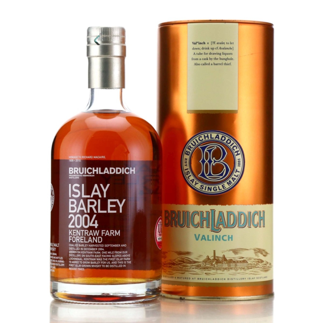 Bruichladdich 2004 Islay Barley Valinch / Feis Ile 2010 - Signed by Jim McEwan