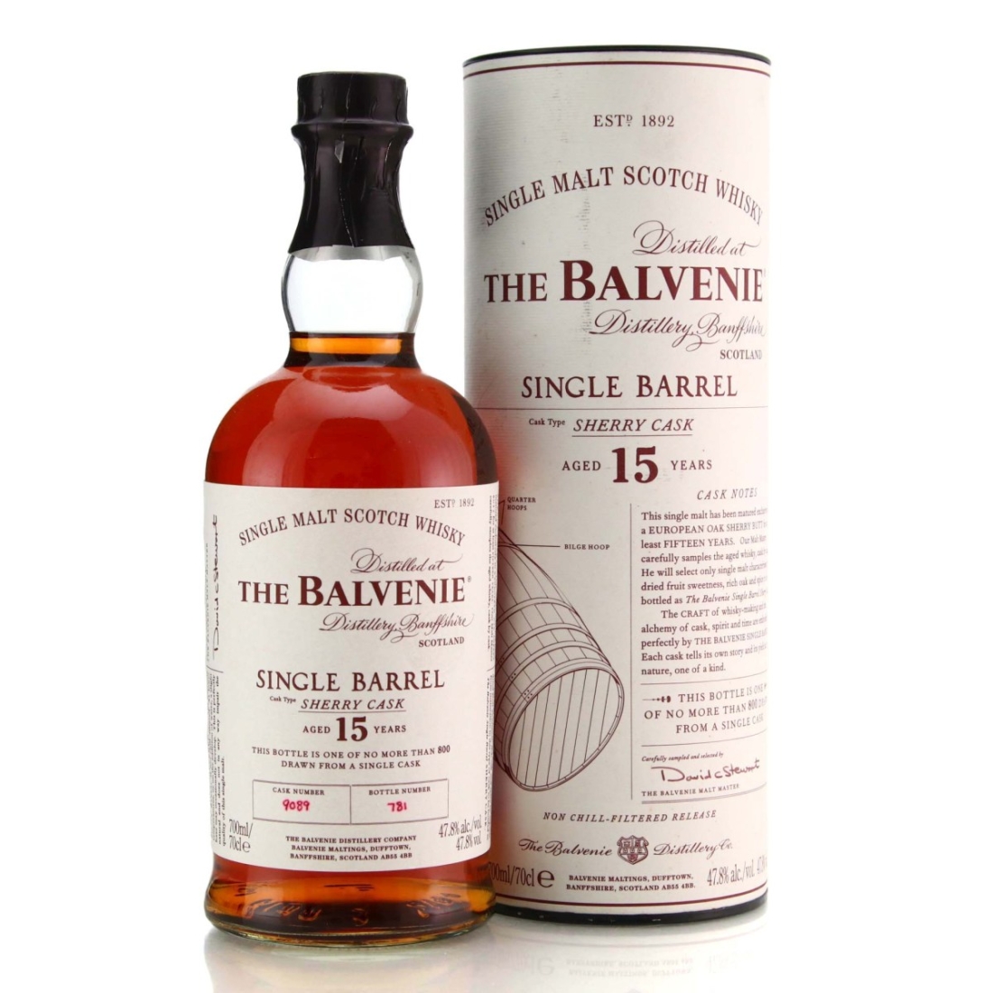 Balvenie 15 Year Old Sherry Cask Single Barrel #9089