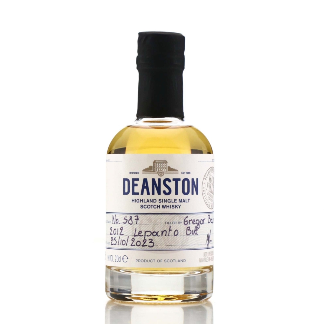 Deanston 2012 Hand Filled Cask #587 20cl / Lepanto - Distillery Baggers Charity Lot