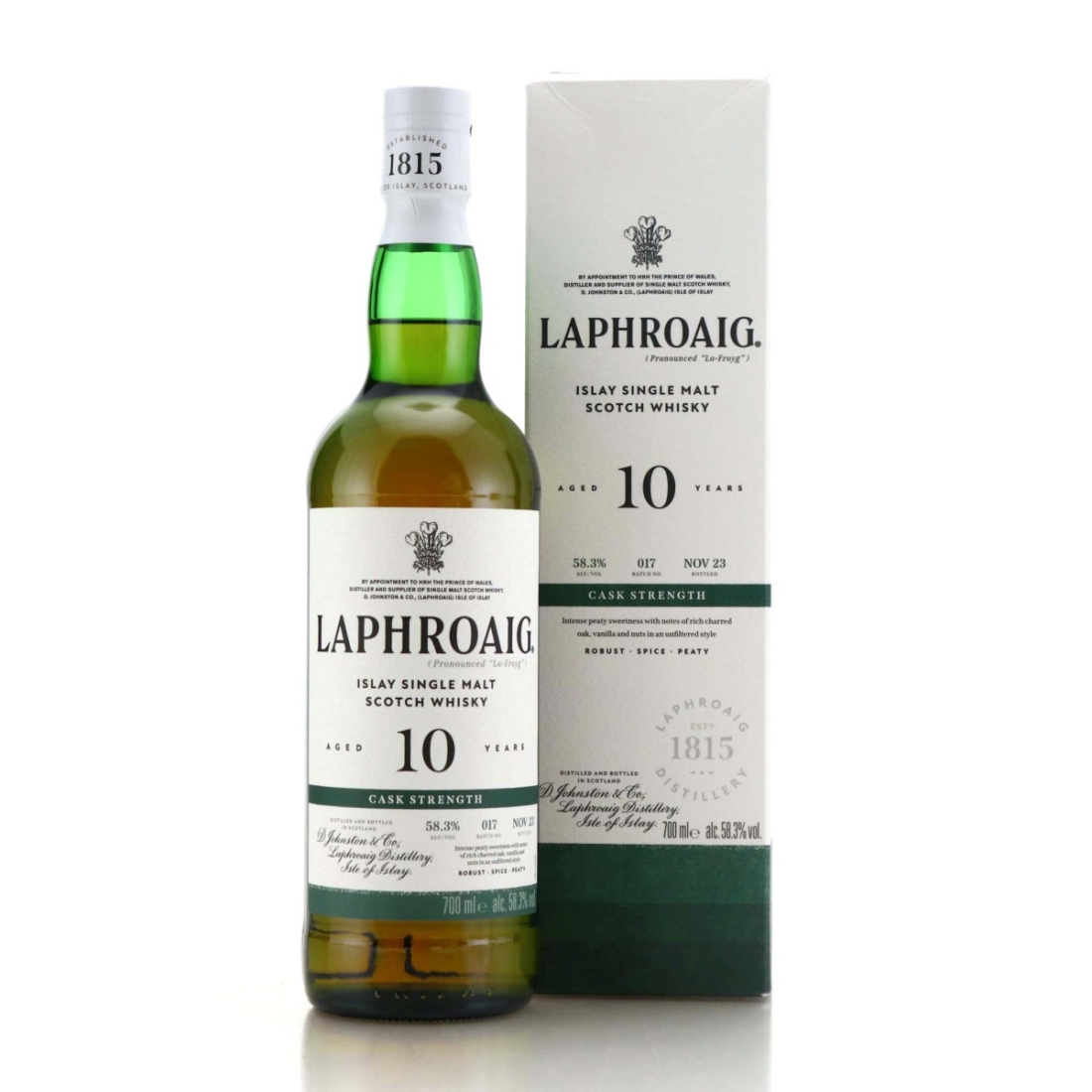 Laphroaig 10 Year Old Cask Strength Batch #017 / Distillery Baggers Charity Lot
