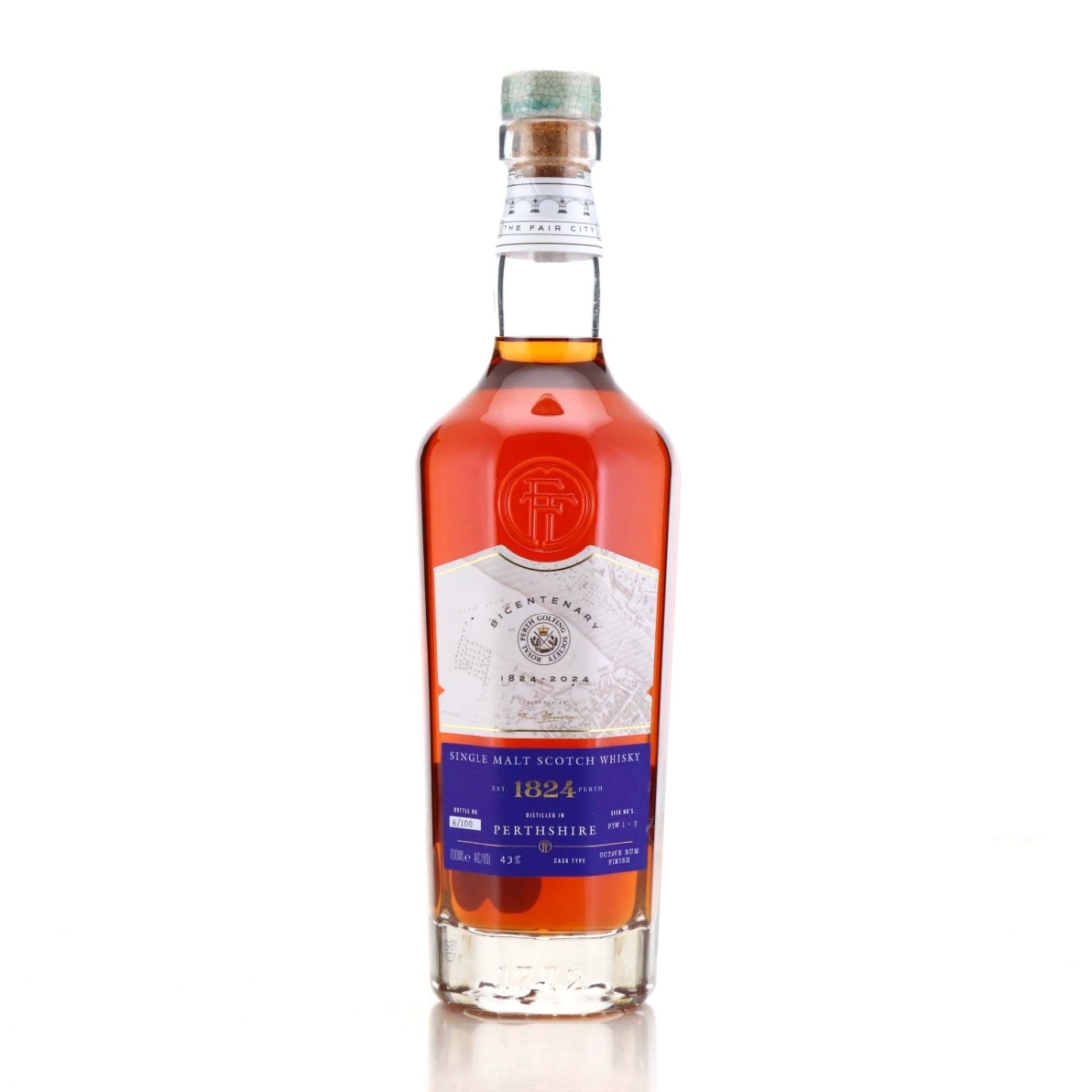 Royal Perth Golfing Society Bicentenary Single Malt / Distillery Baggers Charity Lot