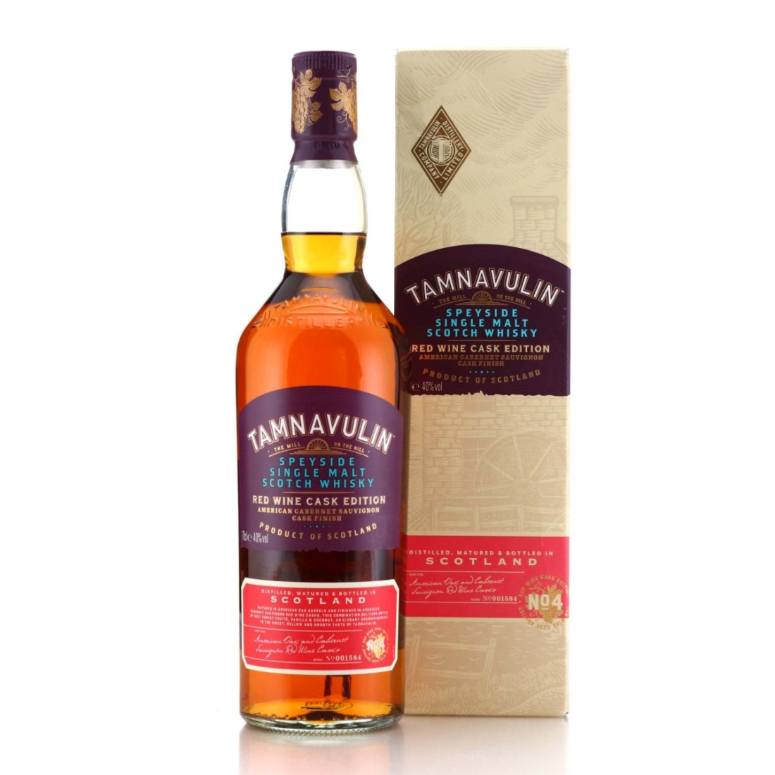 Tamnavulin Red Wine Cask Edition / American Cabernet Sauvignon - Distillery Baggers Charity Lot