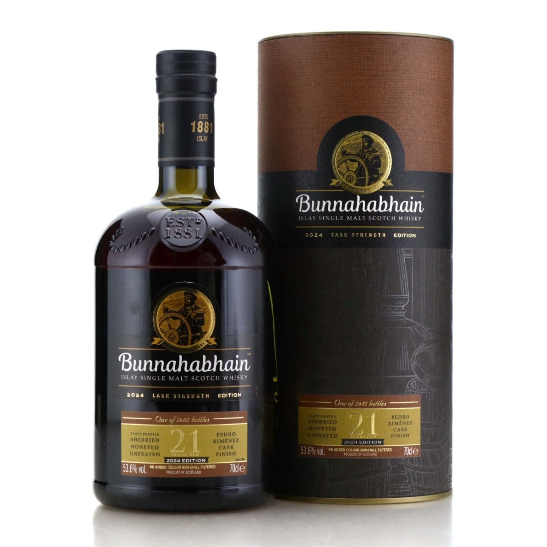 Bunnahabhain 21 Year Old Cask Strength 2024 Edition / Distillery Baggers Signed Charity Lot