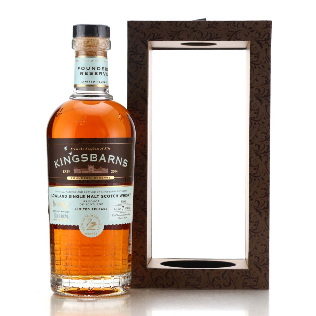 Kingsbarns 7 Year Old Founders Reserve / Distillery Baggers Charity Lot