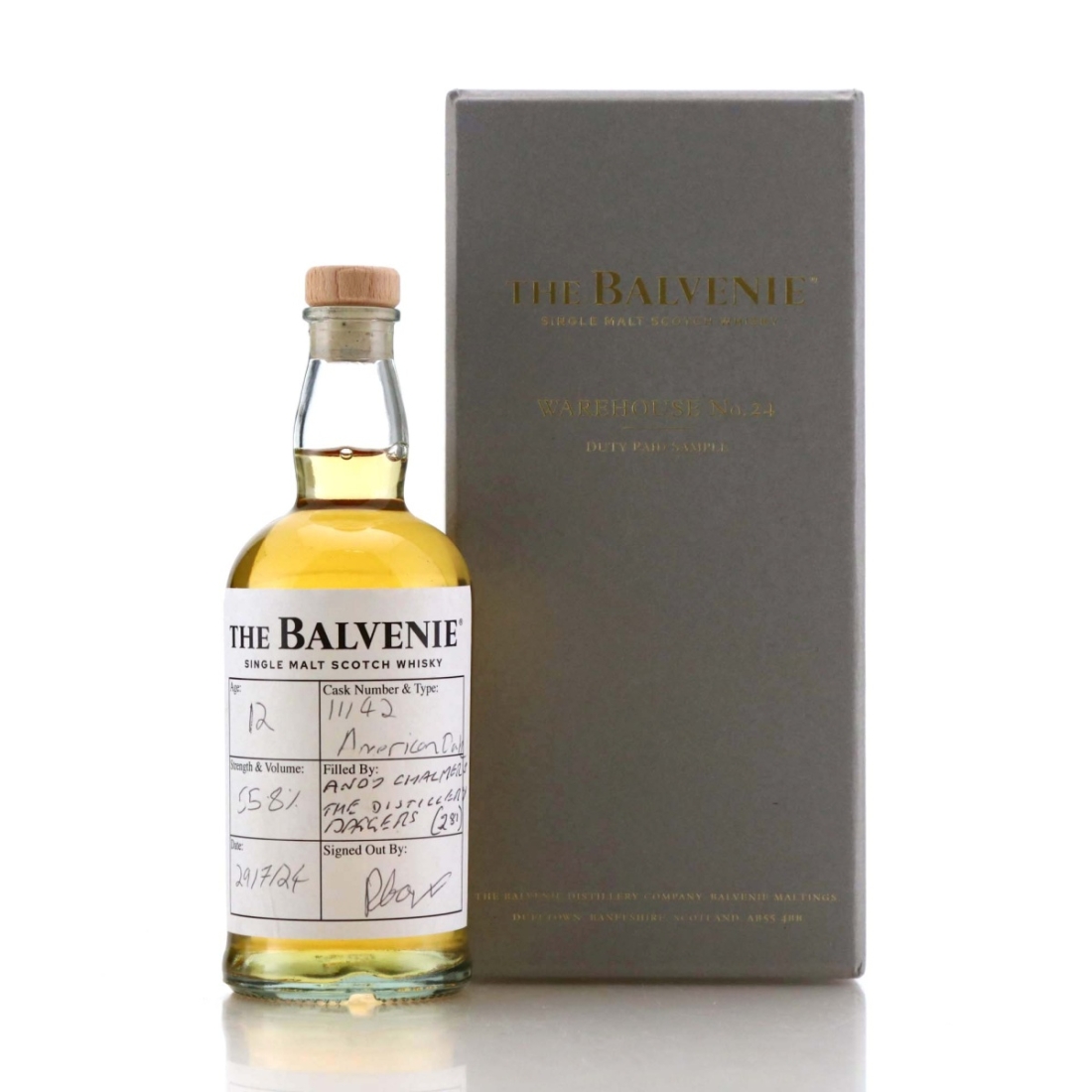 Balvenie 12 Year Old Single Cask #11142 20cl / Warehouse No.24 Sample - Distillery Baggers Charity Lot