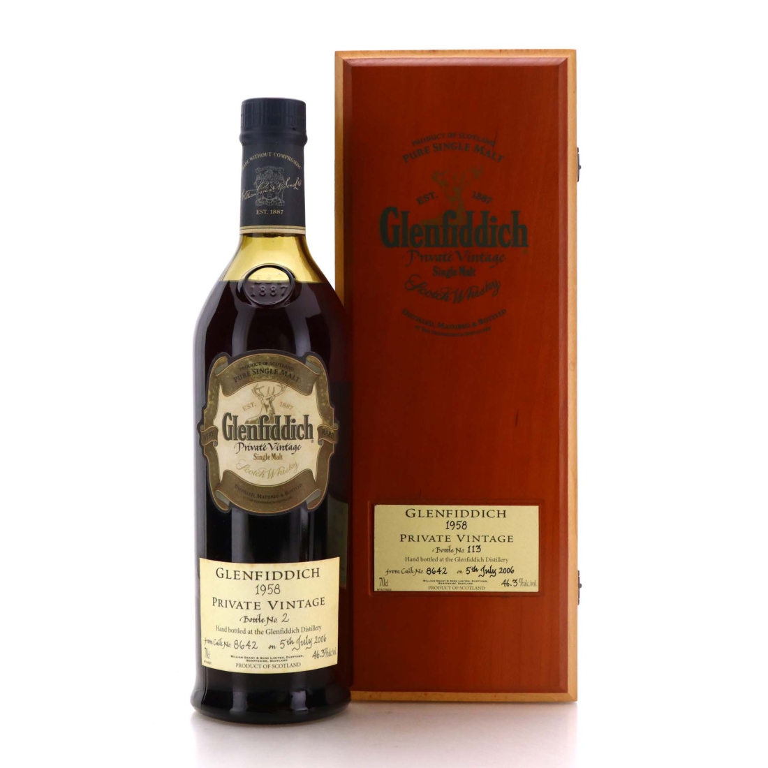 Glenfiddich 1958 Private Vintage #8642 / World of Whiskies - Bottle No.2