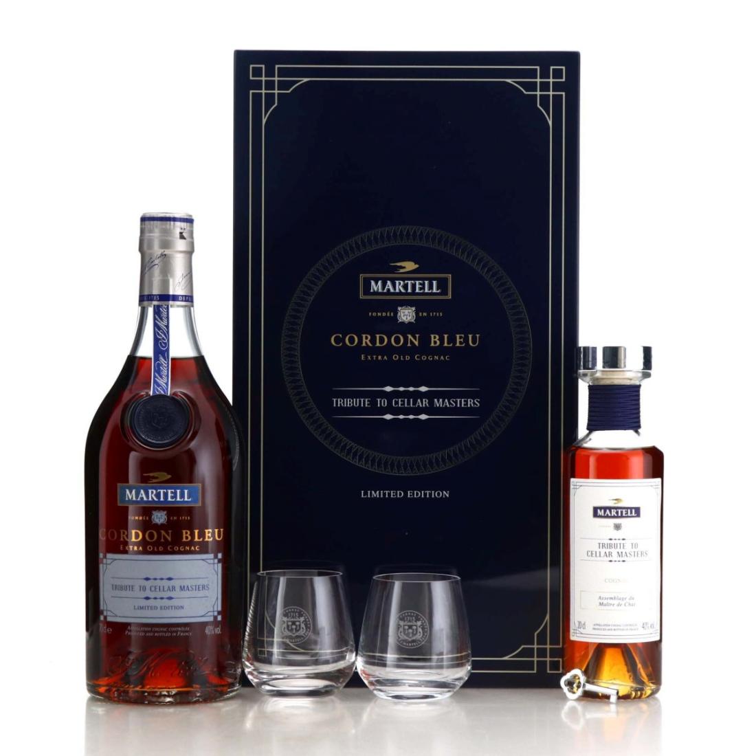 Martell Cordon Bleu Cognac Tribute To Cellar Masters Gift Pack Whisky ...