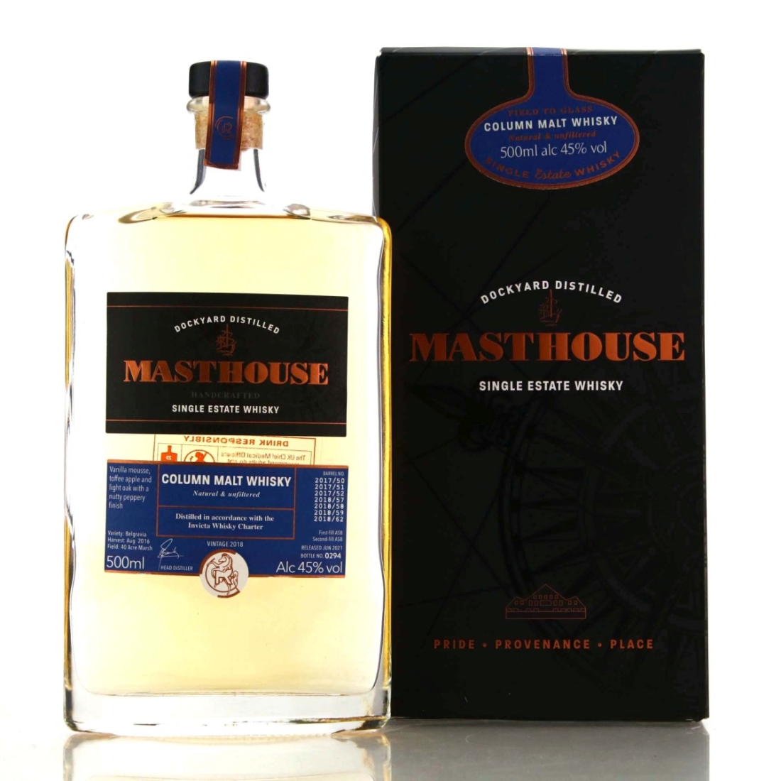 Masthouse 2018 Single Estate Whisky 50cl