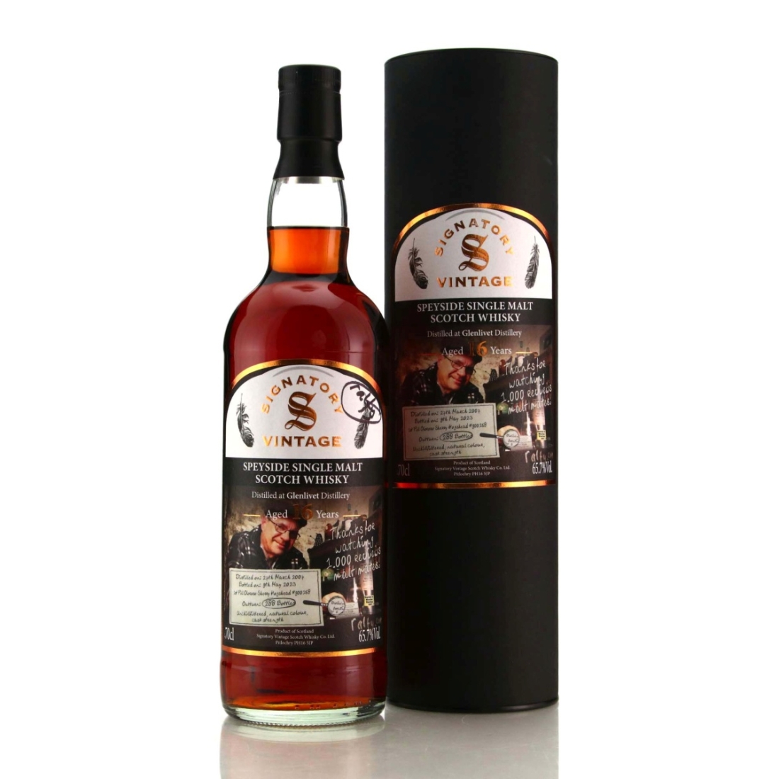 Glenlivet 2007 Signatory Vintage 16 Year Old / Ralfy - Signed by Ralfy