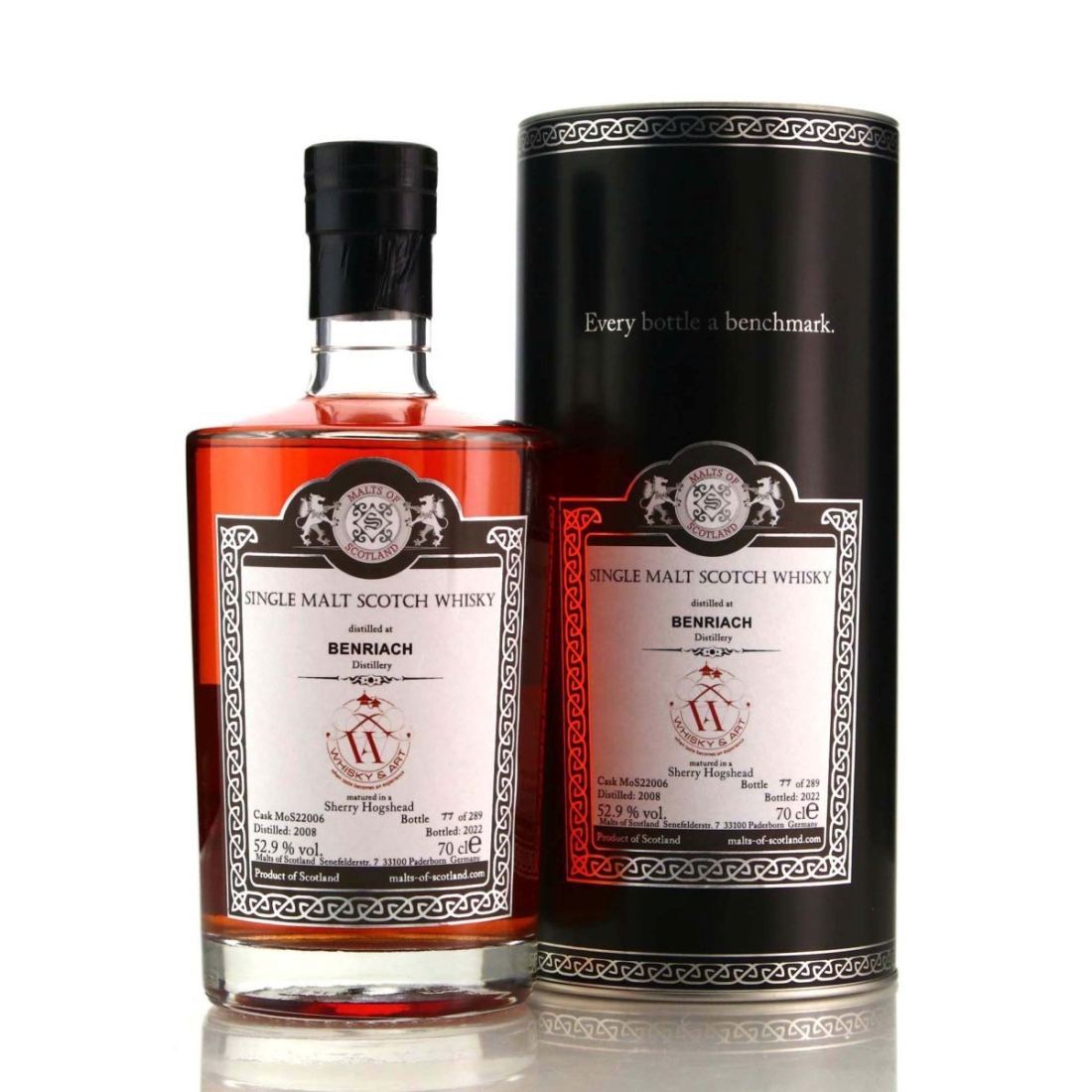 Benriach 2008 Malts of Scotland Sherry Hogshead / Whisky&Art