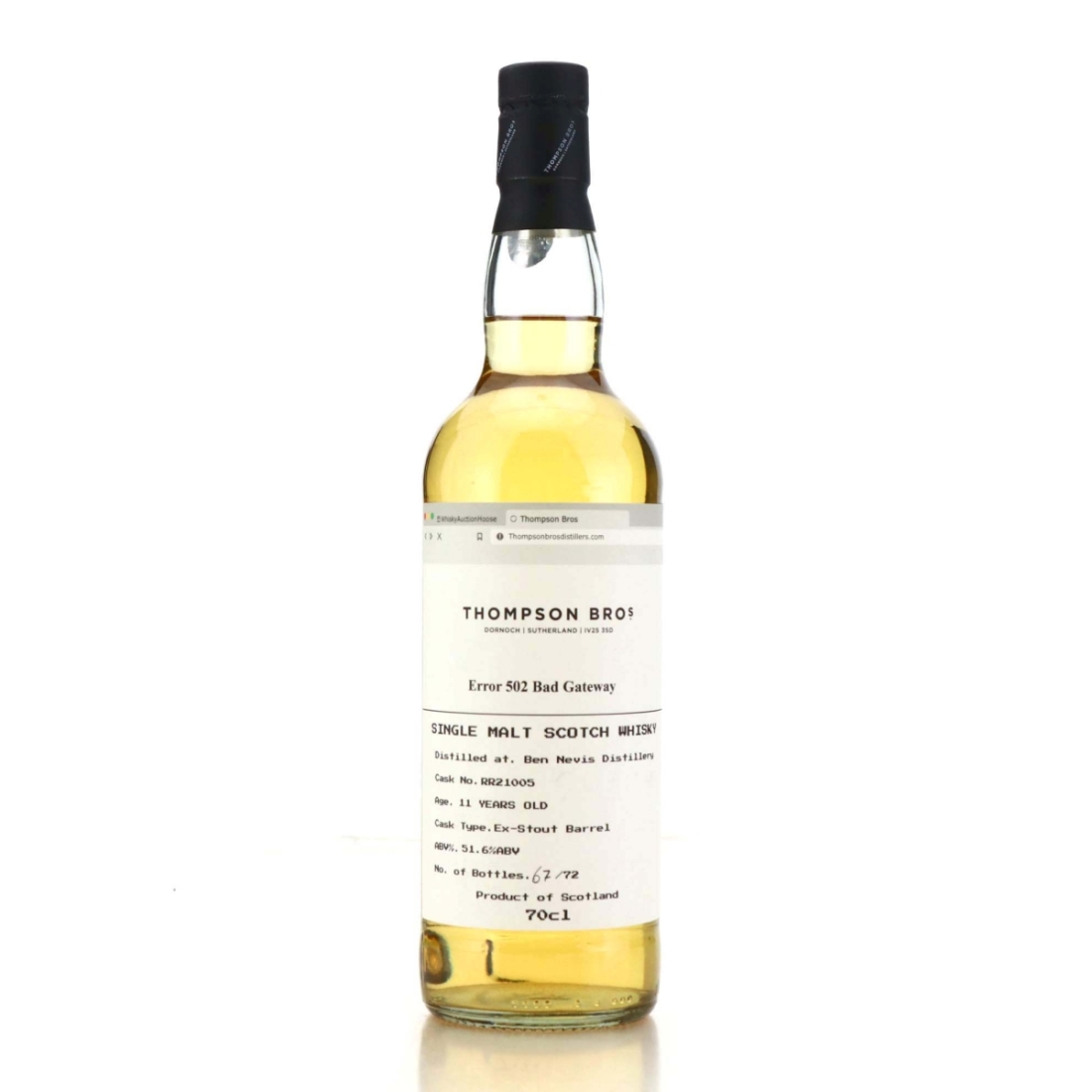 Ben Nevis 2012 Thompson Brothers 11 Year Old / Error 502 Bad Gateway