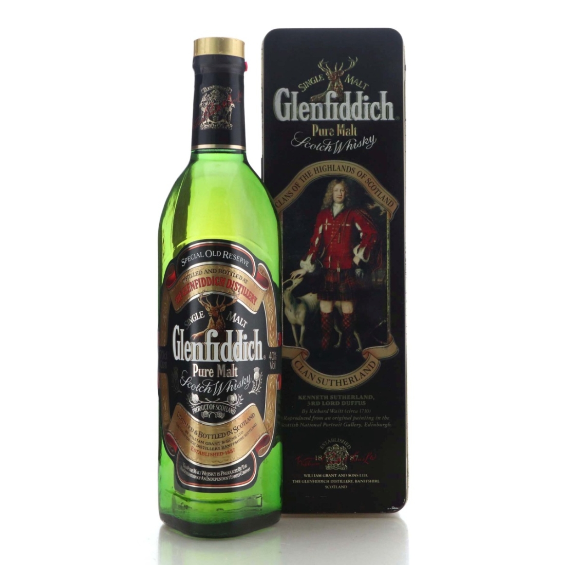 Glenfiddich Clans of the Highlands 75cl 1990s / Clan Sutherland