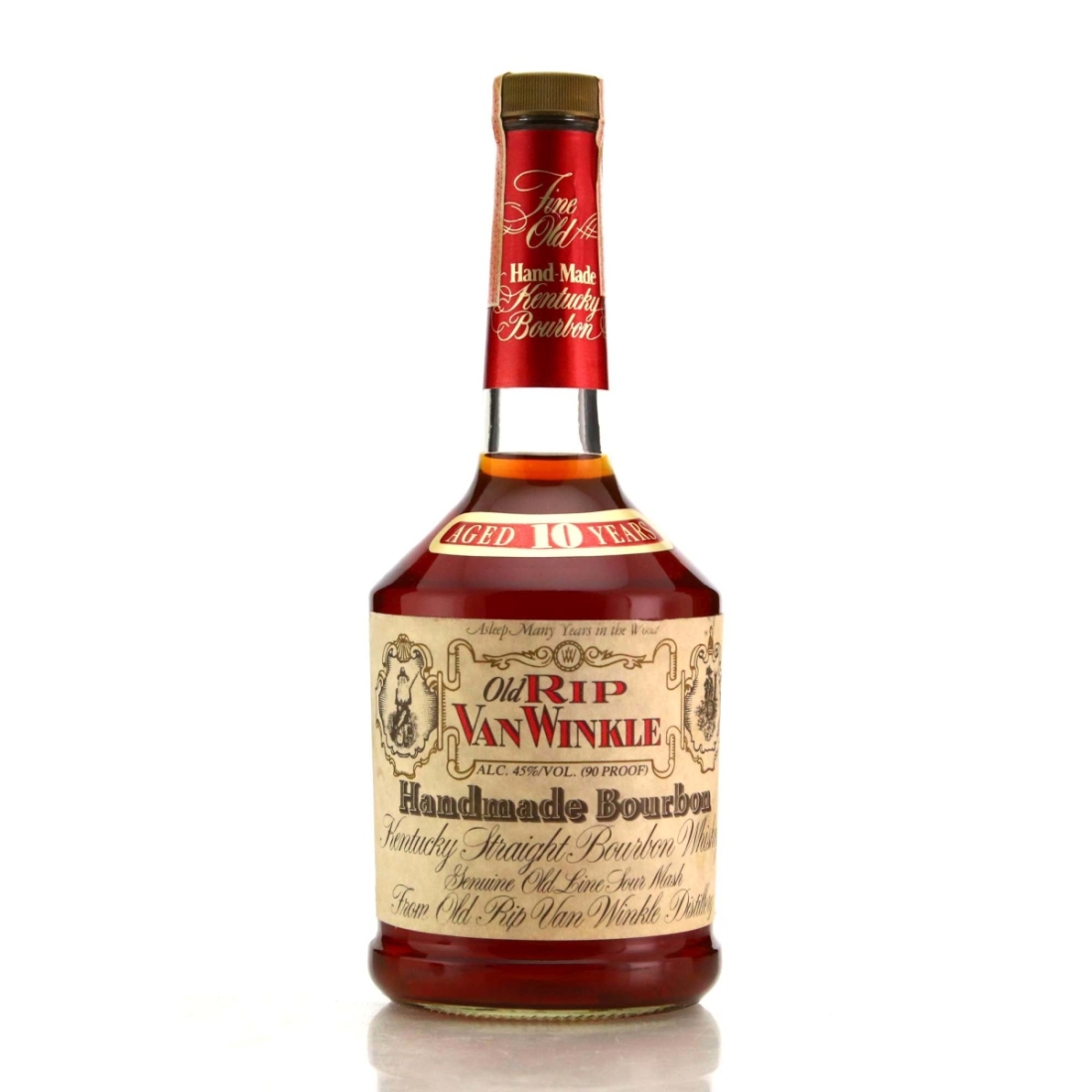 Old Rip Van Winkle 10 Year Old 90 Proof 1990 / Stitzel-Weller