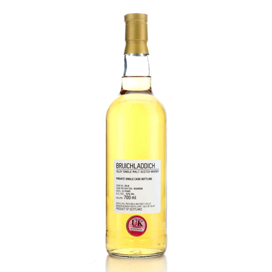 Bruichladdich 15 Year Old Private Bourbon Cask #2618
