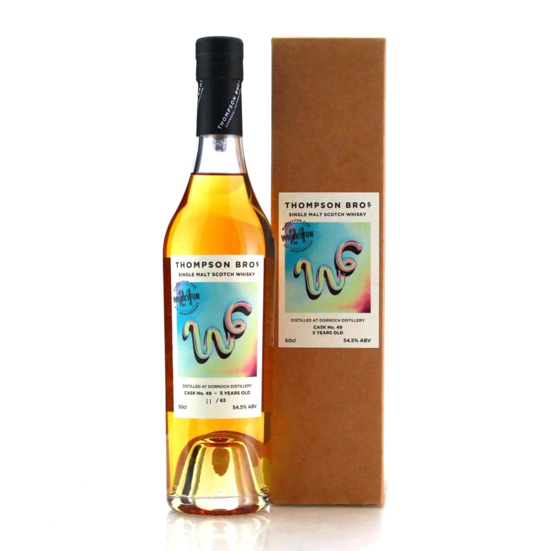  Dornoch 2017 Single Bourbon Cask 5 Year Old #49 50cl / WhiskyFun 21st Anniversary