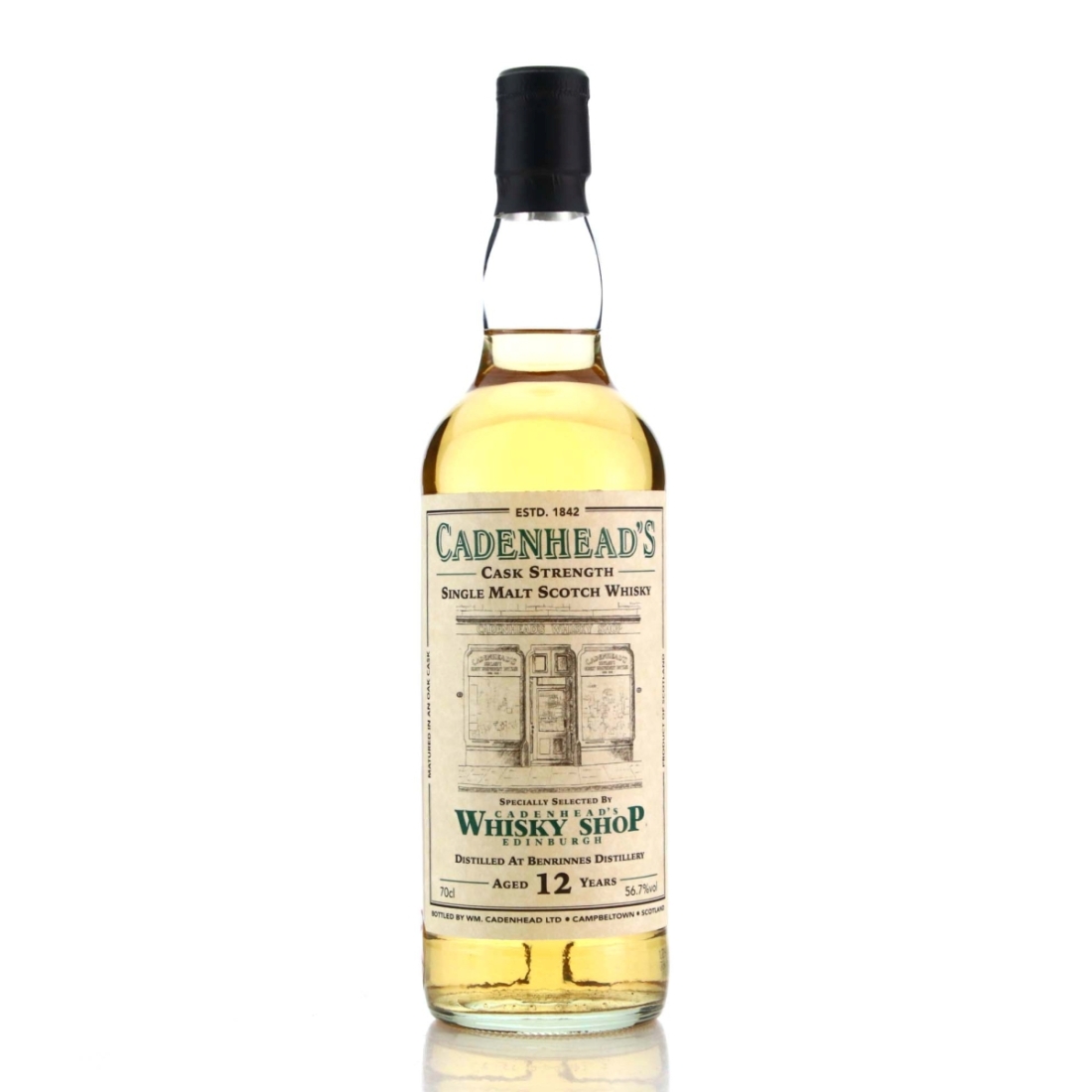 Benriach 2011 Cadenhead's 12 Year Old / Edinburgh Shop