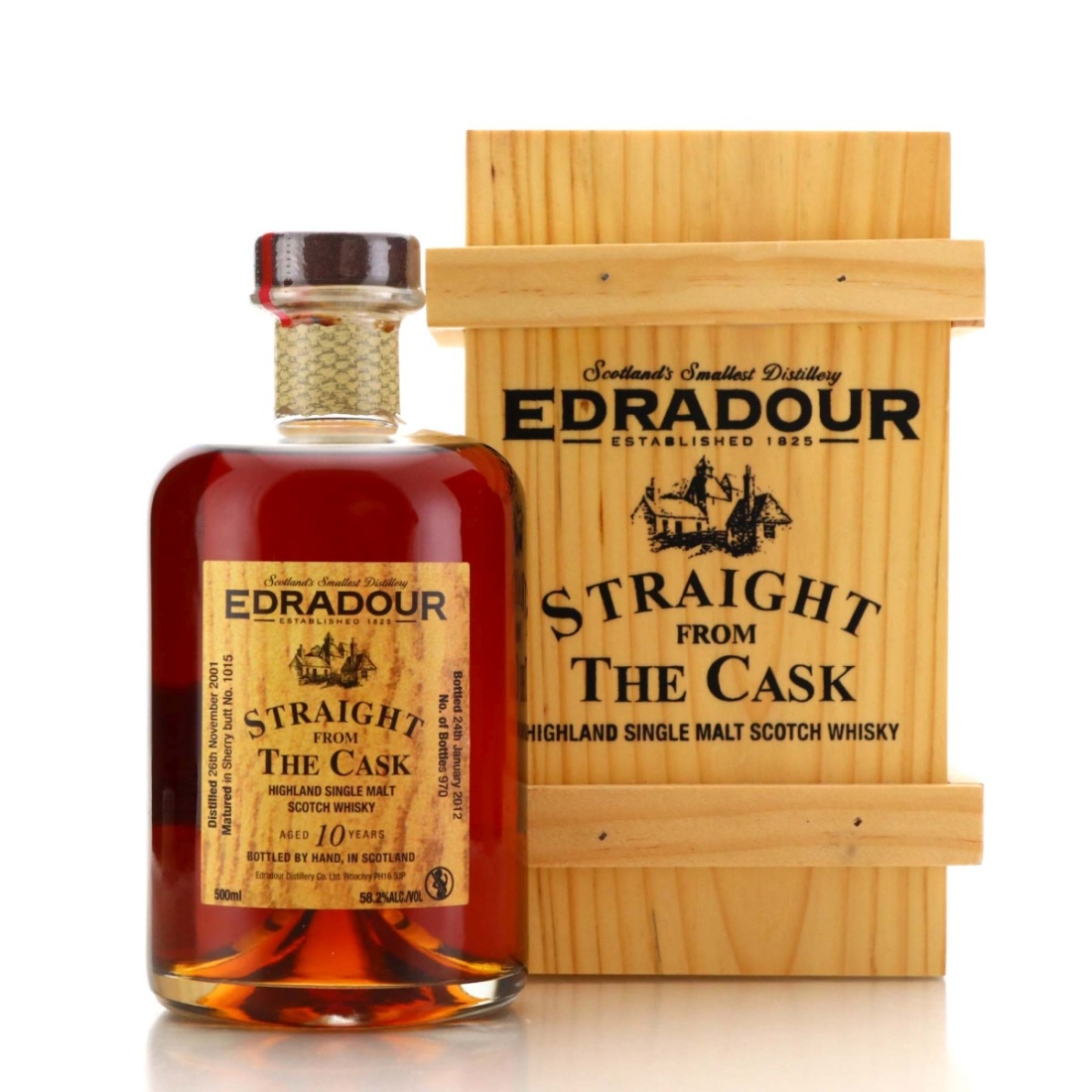 Edradour 2001 Straight From The Cask 10 Year Old #1015 50cl