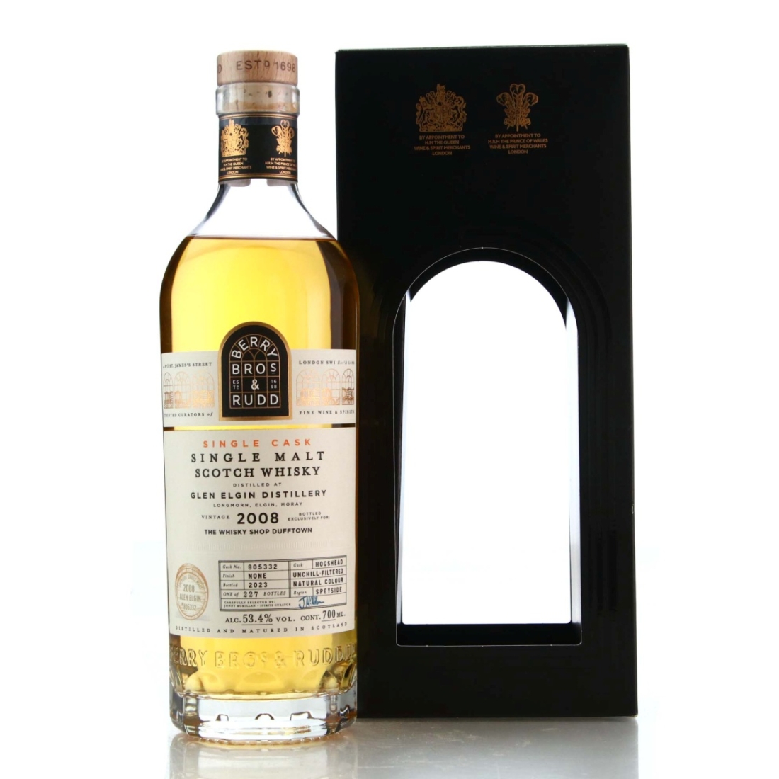 Glen Elgin 2008 Berry Brothers and Rudd Single Cask