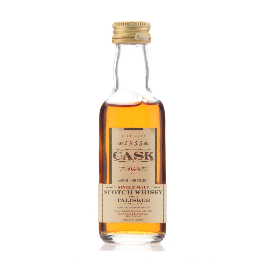 Talisker 1955 Gordon and MacPhail Cask Strength bottled 1992 Miniature
